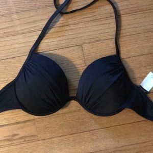 NWT  34D Black Bathing Suit Top